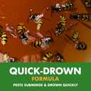 Spectracide Wasp, Hornet & Yellowjacket Trap, Hanging Wasp & Hornet Trap with a Quick-Drown Formula That Submerges & Kills Insects, 1 Count