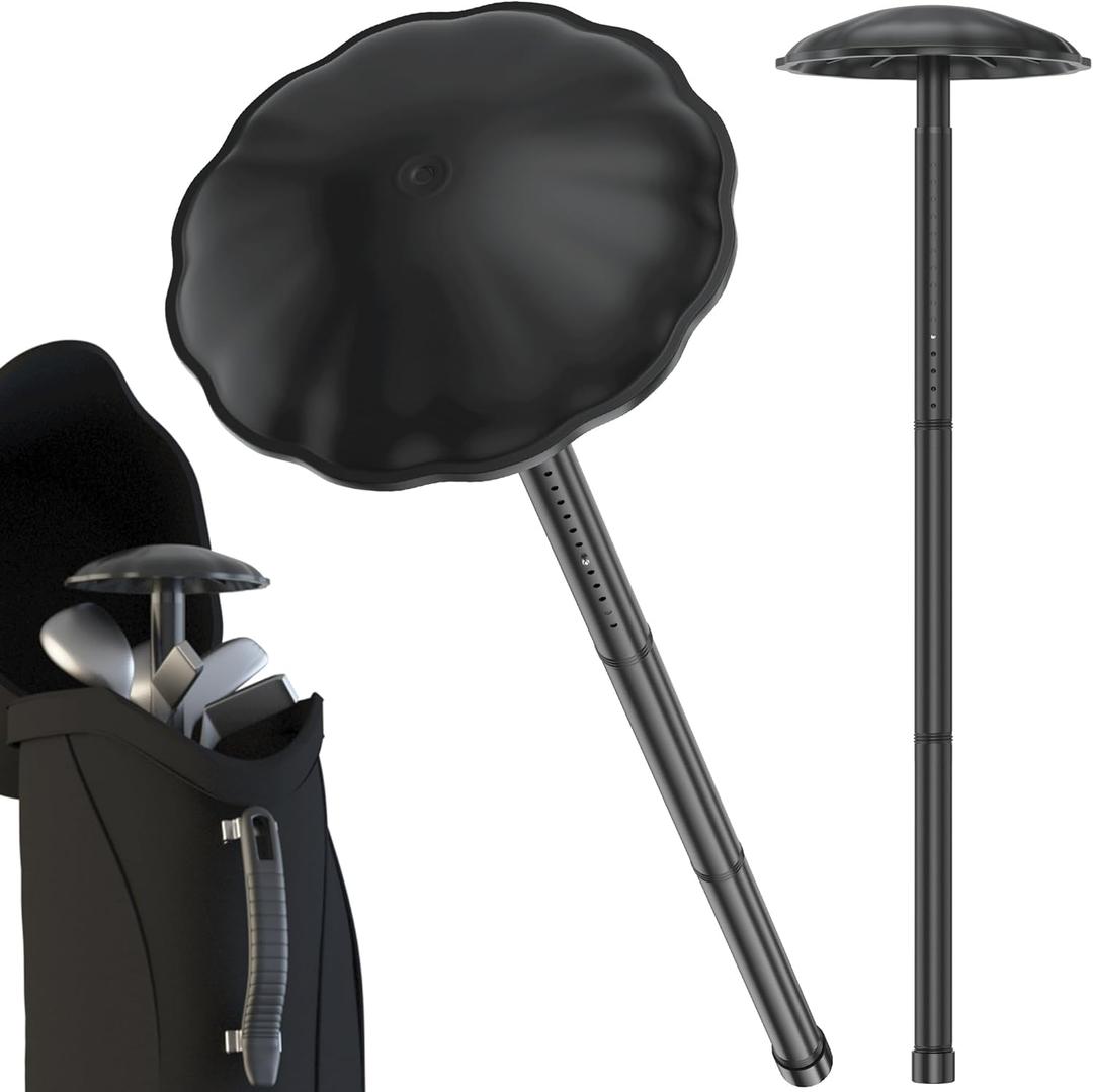 Golf Travel Bag Support Pole - Heavy-Duty Alloy Steel Golf Club Protector with ABS Cover, Adjustable 27-56 Inch, Tool-Free Installation for Travel Bags