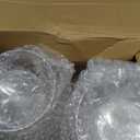 24 Pcs Ribbed Martini Glasses 10 oz Disposable Plastic Vintage Ribbed Coupe Glasses Unbreakable Dessert Parfait Glassware for Wedding Birthday Party Supplies (Clear)