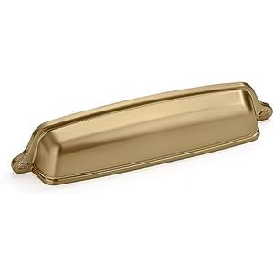 khtumeware 10 Pack 5 inch(128 mm) Drawer Pulls Champagne Bronze Cabinet Cup Pulls Cabinet Hardware Brushed Gold Kitchen Cabinet Handles Bin Cup Pulls for Kitchen cabinets.