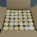 FINESSY Glass Spice Jars with Label with Bamboo Lids 36 Pack Set, 4oz Empty Clear Glass Spice Bottles with Shaker Lids, Airtight Kitchen Seasoning Organizer Jars, Herb Seasoning Containers with Labels