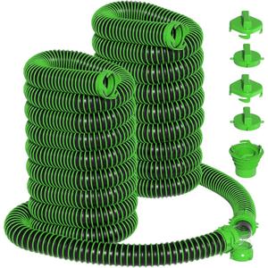 120FT Camper RV Sewer Hose Kit with Wye Connector Fitting & Adapter