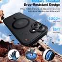 Magnetic for iPhone 17 Case, [Anti-Slip] [Military-Grade Drop Protection] [Camera Protection] Skin-Friendly Slim Translucent Shockproof Protective for iPhone 17 Phone Case, Black