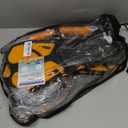 Snorkel Set with Fins for Adults, Snorkeling Gear for Adults Men and Women, Snorkle, Mask Set Adults Dry Top Snorkel Mask Combo Set with Travel Bag for Snorkeling, Diving, Swimming (Small-Medium, Yellow)