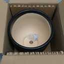 Large Black Ceramic Planter for Indoor Trees, Modern Indoor Floor Planter Pot for Olive Trees & Faux Olive Trees, Pottery Planter with Drainage for Real Plants (10 Inch)