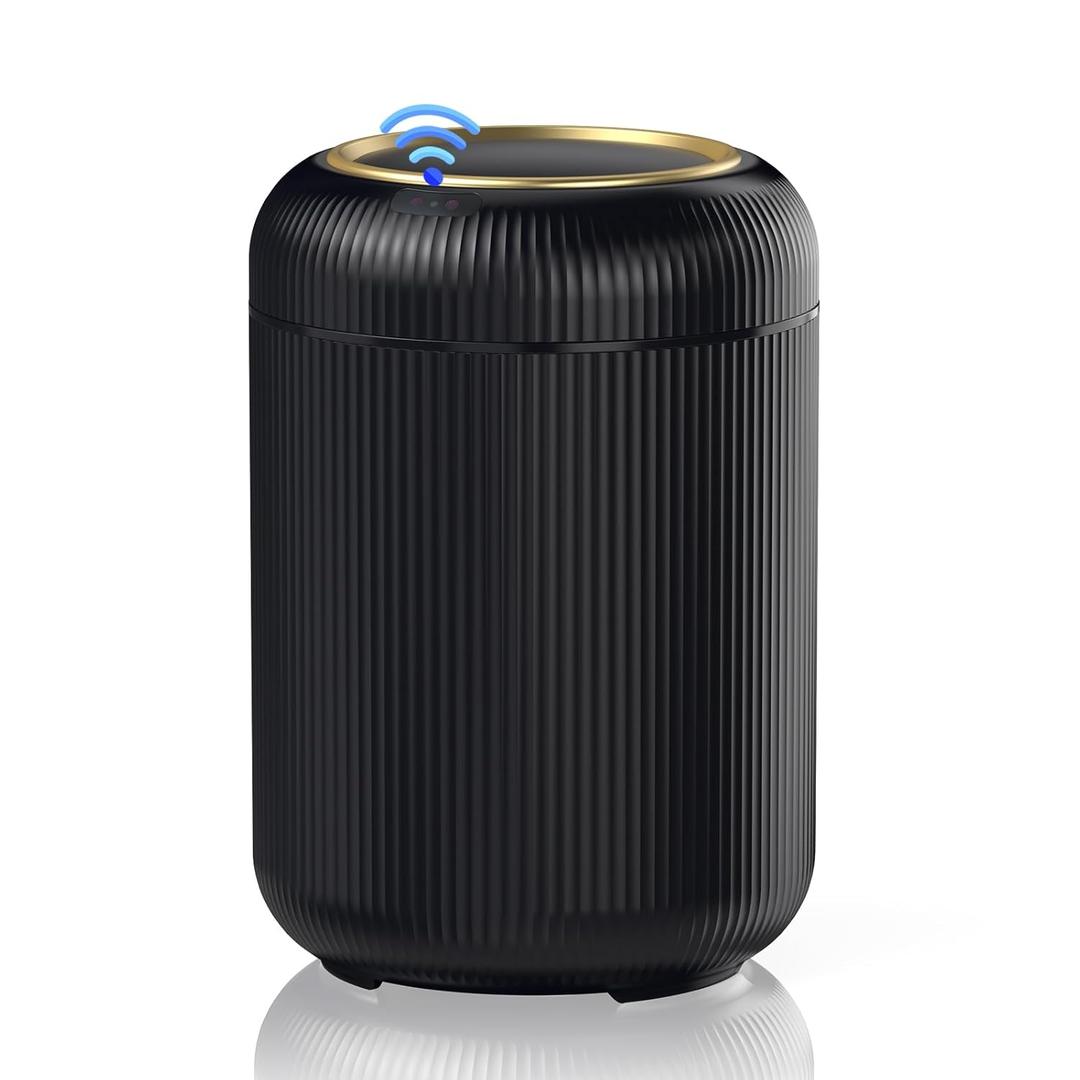 Procade Bathroom Trash Can Automatic Touchless,Motion Sensor Trash Bin,3 Gallon /11 L Smart Office Garbage can with Lid,Small Black Garbage Bin Wastebasket for Bedroom,Toilet, rv, Kitchen,Living Room