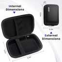 Vekkia Case for Book Light with Charger, Compatible Book Light, Portable Storage Carrying Holder for USB Cable, Case Only