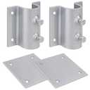 Dock Brackets Hardware,Dock Post Hardware,Stationary Dock Side Leg Pipe Holder Sleeve Pole Bracket,Heavy Duty, Includes 1 Pipe Brackets + 1 Backer Plate + Carriage Bolts