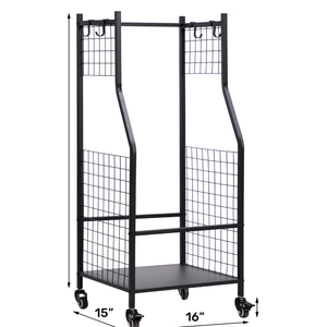 Mythinglogic Golf Storage Rack, Golf Organiser with Wheels, Golf Club Organisers Extra Large Design for Golf Bag Storage and Other Golf Club Accessories