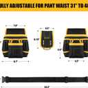 Magnetic Tool Belt for Men, 26 Pockets Heavy Duty Tool Pouch, Magnet Holster Nail Utility Toolbelt Detachable Adjustable Waist Holder for Handyman Contractor Mechanic Plumber Roofer Carpentry Dad Gift