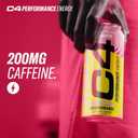 C4 Performance Energy Drink | Strawberry Blast | Zero Sugar Carbonated Preworkout Energy | 200mg Caffeine with Beta Alanine | 16 Fl Oz (12 Pack)