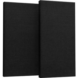 UMIACOUSTICS 2 PCS Acoustic Panel, 47.2" x 23.6" x 2" Fiberglass Sound Proof Wall Panels, Sound Absorbing Panels for Studios, Office, Home Theater. Black