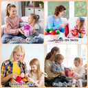 WaldyWop Easy Crochet Kit for Beginners: Christmas Gifts for Teen Girls Women w/Positive Card - Wobbles Craft Kits for Kids & Adults w/Soft Yarn, Step-by-Step Video Tutorials, Corn Crochet Pattern