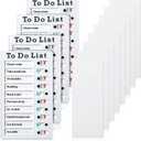 4 Pieces Chore Chart for Kids to Do List Chores Boards Plastic RV Checklist Boards Memo Detachable Message Checklist Slider Schedule Planning Chart with 8 Cardstock for Check Items(White)