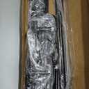 SONGMICS Heavy-Duty Clothes Rack, Double-Rod Clothing Rack for Hanging Clothes, Industrial Garment Rack on Wheels, Adjustable Metal Frame, 2 Casters with Brakes, Commercial Display, Black UHSR62BK