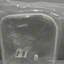 1pc Clear Hard Shell Zipper Cases - Plastic Double Zippered Storage Pouches for Travel, Makeup, Snacks & Cables Organization (Large)