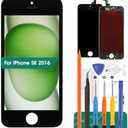 for iPhone SE 2016 Screen Replacement for iPhone 5S LCD Digitizer Repair Kits for iPhone SE (2016) Touch Screen Display Assembly Replacement Black A1723 A1724 A1453 A1457 A1518 A1528 A1530 A1533
