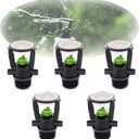 Micro Drip Irrigation, 1/2" External Thread Rotating Sprinklers Mini Wobbler Irrigation Water Spray Sprinkler Farm 360 Degree Rotary Watering Nozzles.(5 pcs)
