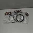 3 x AIUPUOC Football Headband for Women Cute Football Design Headband Head Boppers Sports Hair Accessories for Football Mom Fans Game Day Cheer Hairband Non Slip 1Pcs (Brown B, Average)