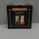 Salt and Pepper Grinder Set of 2 - Refillable Mills & Shakers with Adjustable Coarseness, Easy Clean for Kitchen, Restaurant & Outdoor (Orange)