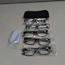 NORPERWIS Reading Glasses 5 Pairs Quality Readers Spring Hinge Glasses for Reading for Men and Women (5 Pack Black, 4.00)