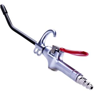 High Volume Air Blow Gun Aluminum Rubber Guard Air Flow Nozzle, Industrial Household Air Blower Gun, Pneumatic Air Compressor Accessories Dust Cleaning Tool