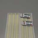 Homemory Real Wax LED Flameless Taper Candles with Remote Timer, 9.6 Inches Ivory Fake Candlesticks, Dripless Battery Operated Window Candle with 3D Flickering Flame for Fireplace Xmas Halloween