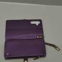 Defencase Compatible with Galaxy A16 5G Case Wallet with RFID Blocking Card Holder for Women and Men, PU Leather Magnetic Snap Flip Zipper Strap Wallet Phone Case for Samsung Galaxy A16/ 5G, Purple