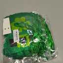 2 x Green Glitter Happy St Patricks Day Banner and Shamrock Garland, Saint Patricks Day Shamrock Clover Garland Banner Decorations for Happy Saint Patrick's Day Banner Decorations