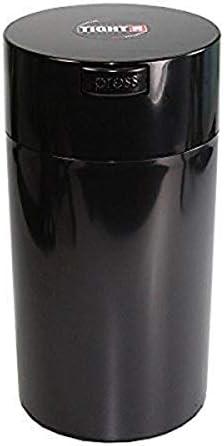 Tightvac - 3 oz to 12 Ounce - Patented Airtight Container | Multi-use Vacuum Container Works as Smell Proof Containers for Herbs and Dry Goods. Black