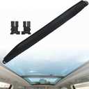Black Curtain Sunroof Sunshade Shade Cover Sunroof Sunshade Roller Shutter with 2 Clips W/Clip Replacement for Q5
