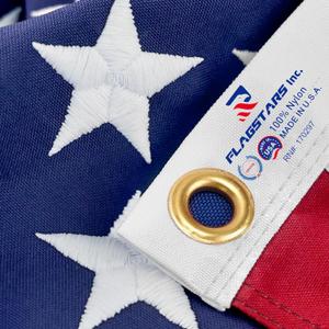 American Flag Durable Nylon 3x5 Ft Outdoor Heavy Duty, Made in USA American Flags ,Longest Lasting Non Fading American Flags for Outside