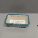 Wisenvoy Mini Loaf Pan Bread Pan Ceramic Loaf Pans for Baking Bread Mini Bread Loaf Pans 4-Pieces Bread Baking Pan (01 Turquoise)