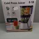 Juicer Machines, 3-in-1 Cold Press Juicer with 6.5" Extra Large Chute, 100oz Large Capacity, AC Motor, Makes Juice, Nut Milk & Sorbet, Bright White