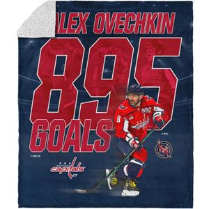 Northwest NHL Washington Capitals Alex Ovechkin 50"x60" Silk Touch Sherpa Throw Blanket