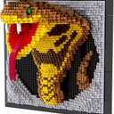 BDYDT Wall Art Snake Building Blocks Set; A Wall Decor Set for Adults Who Love Creative Hobbies(2376 Pieces) Toys Gifts for Kid and Adult