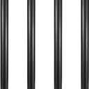 GeilSpace 1"  18" Pre-Cut Black Metal Pipe, Industrial Steel Fits Standard One Inch Black Threaded Pipes and Fittings - Vintage DIY Industrial Shelving (1"  18")