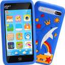 Kids Toys Smart Phone, 3.97" Touchscreen, Dual Camera with Stickers, 220+ Educational Puzzle Games, Toddler Learning Toys with Parental Control, Birthday Gifts for Kids Age 3-12