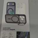 ESR for iPhone Air Case with Stash Stand, Camera Control Cover Compatible with MagSafe, Military-Grade Drop Protection Magnetic Phone Case for iPhone 17 Air, Scratch-Resistant Back Cover,Clear