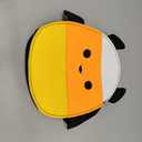 Ohjijinn Halloween Trick or Treat Pumpkin Basket, Cute Bat Candy Bucket Bag, Multipurpose Reusable Felt Bags Basket for Kids Party Favors Gifts Bags (Yellow)