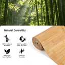Natural Bamboo Wall Panel for Interior Wall Decor, Pole Wrap Wainscoting Paneling, Eco-Friendly Wall Panels Interior Decor for Living Room, Kitchen Island, Ceiling 16" H x 96" L, Light-carbonized