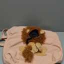 Pet Canvas Shoulder Carrying Bag, Cute Lion Shaped Cat Carrier, M Size Portable Kitten & Puppy Tote, Cozy Carriers for Small Dogs, Cats, and Pets, Handbag for Outdoor, Shopping, and Camping (M(Suitable for 8-14 lbs.))