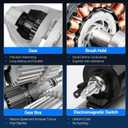 Autoround 10914 New Starter Compatible with Honda Accord 2013-2017 2.4L, Civic 2016-2019 2.0L, CR-V 2015-2016 2.4L, OE Replacement # 312005A2A51 31200-5A2-A52