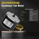 5KCP39DGY543S Condenser Fan Motor Replacement, 1/5HP, 1100RPM, 208-230V, Compatible with HC37GE219, HC37GE219A, 1191329, 1186447, 5KCP39EGUA11BS, Y7S623C269L, HB38GQ230, Y7S623C269L
