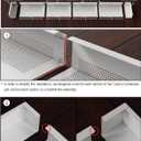 Baseboard Heater Covers, 4Ft DIY Size Baseboard Cover with Endcaps for Replacing Old Hydronic Hot-Water Baseboard Radiator Covers, Easy Slip-On and Rust Proof Baseboard Heat Front Cover for Home
