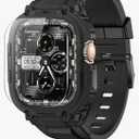 amBand M1 Sport Case Band for Apple Watch Ultra 3/2/1 & SE 3/2/1 & Series 11 10 9 8 7 6 5 4 3 49mm 46mm 45mm 44mm 42mm 41mm 40mm 38mm, Shockproof & Scratch Resistant Rugged Bumper for Men