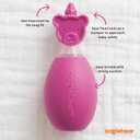 oogiebear: Baby Nasal Aspirator - Safe Booger & Earwax Remover for Newborns, Infants, Toddlers - Better Syringe, Airtight Suction, Nose Sucker - Essential Baby Stuff, Diaper Bag Must-Haves, Pink