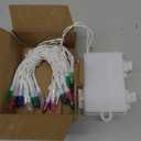 30 LED Easter Mini Lights - 11.5Ft Pastel Colored Battery String Light with 8 Modes, Timer, Waterproof - Fairy Christmas Lighting for Outdoor Tree Bedroom House Party Garland Decorations - White Wire