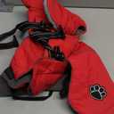 Doglay Dog Jacket Waterproof Dog Coat with Harness Built in, Christmas Puppy Winter Coat Reflective Turtleneck Puffer Snow Jackets for Small Medium Large Dogs (Red)