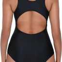 Women‘s Athletic One Piece Swimsuit Racerback Competitive Training Bathing Suit, L